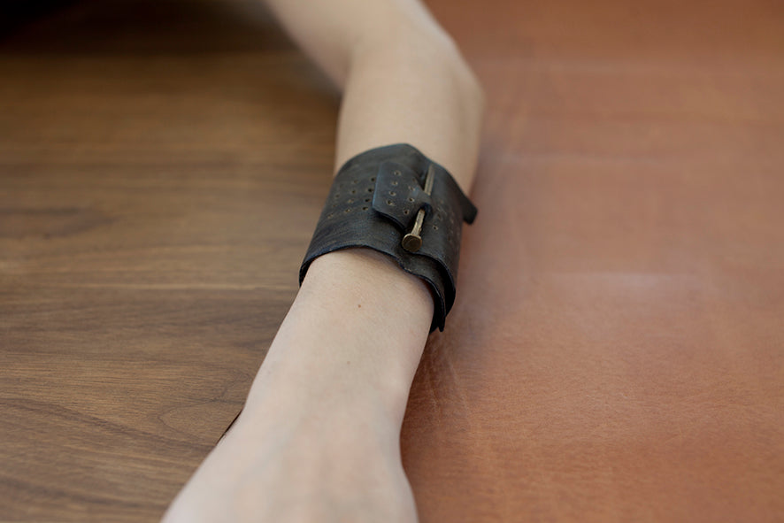 Spike Leather Bracelet